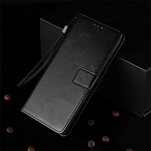 Miniatura 4 de Fansipro Wallet Folio Case for XIAOMI REDMI K40, Premium PU Leather Slim Fit Cover for REDMI K40, 3 Card Slots, Feel Good, Black