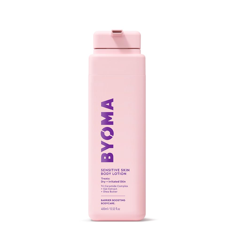 BYOMA Sensitive Body Lotion (400ml) For Sensitive, Dry and Irritated Skin - Fragrance-Free Moisturiser with Oat Extract and Shea Butter - Soothes and Relieves Itching - Skin Barrier Support