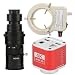 4K 8MP HDMI USB Industrial Microscope Measuring Camera U Disk Storage Video Recorder & 200X C-Mount Lens with 56-LED Adjustable Ring Light