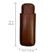 cicina 2-Finger Leather Cigar Case, Cigar Humidor Portable Travel Cigar Bag,Cigar Holder(Brown)