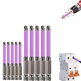 10 Pcs Cross and Slotted Screwdriver Bits for Electricians, 2023 New Magnetic Screwdriver Bit Set PH