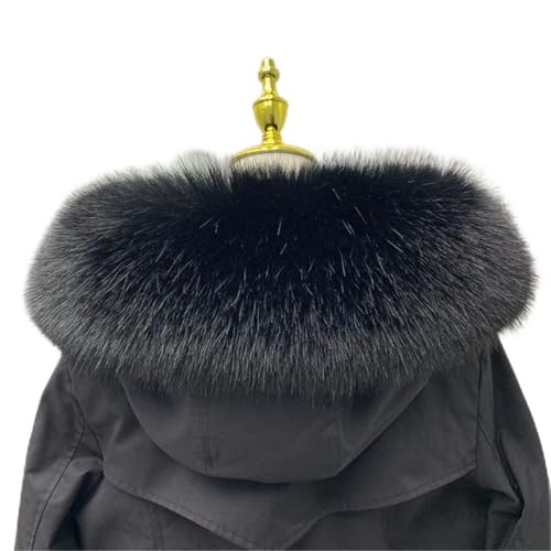 FYJDI Faux Fur Trim for Hood Replacement Detachable Fur Hood