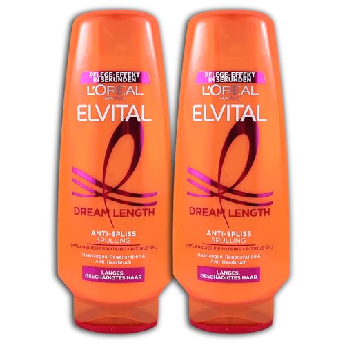 2 er Pack L’Oréal Paris Elvital Dream Length Super Aufbau Spülung 2 x 250 ml (2)