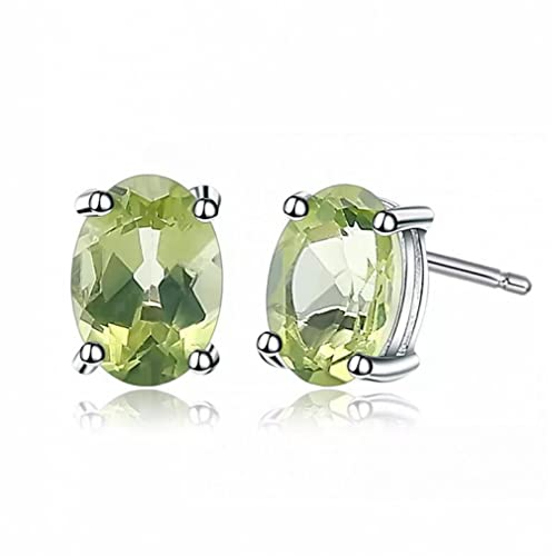 Péridot naturel ovale 1,72ct pour ces boucles d'oreilles d'exception 5x7mm