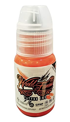 World Famous Tattoo Ink Bora Bora Peach 1/2oz,15ml