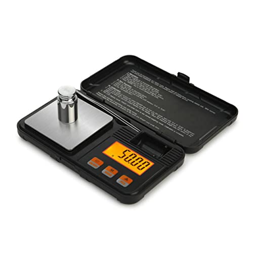 Besportble Digital Jewelry Scale Digital Platform Scale Mini Scale Smart Weigh Scales Black Intelligent Tool Box Jewelry Scale #TOP1