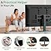 DUMOS Universal TV Stand Mount, Adjustable TV Stand with Cable Management for 26-55 Inch TVs, Holds Up to 99 LBS, 3 Height Adjustability, Max VESA 400x400mm - Great for Home Entertainment