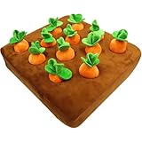 【快適な生地】：にんじん畑 犬 おもちゃの外装は高品質のクリスタルコットンの柔らかい生地でできており、内装のすべての部分が完全に満たされています。弾力性が高く、綿が抜けにくく、圧搾を恐れません。遊んでいる間あなたのペットの快適さを改善してください。 【面白いスタイリング】：ニンジンの面白いスタイリングはあなたのペットの生活に楽しみを追加します。ペットを同伴しなくても、ペットは一人で楽しく遊ぶことができます。 【絶妙な職人技】：きちんと縫い付けられた、絶妙な職人技、余分な糸がなく、マットの裏側に滑...