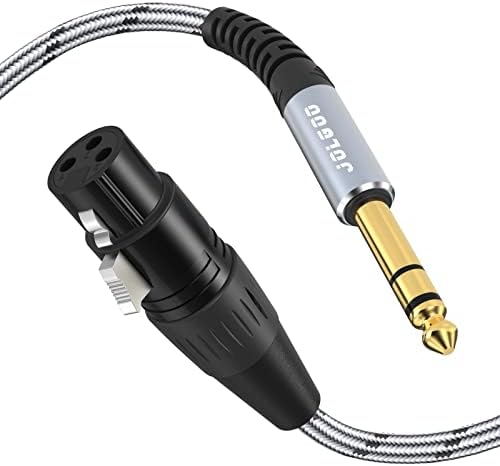 XLR Female to 1/4 Inch 6.35mm TRS Plug 