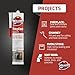 Kraken Bond High Temperature Black Fireplace Sealant 2732°F - (12x10.1oz.) Fire Resistance Up to 2732°F, High Temp Fire Caulk for Ovens, Stoves, Chimneys - Fast Dry, Paintable, Non-Flammable, 12 Pack