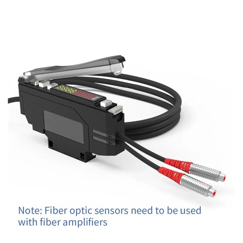 Capteur fibre optique M6 détection ratée résolue réflexion diffuse non coaxial 5mm - 5