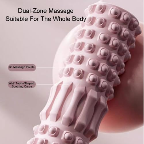 Firm Round Foam Roller, masajeador muscular de tejido profundo para masaje muscular, estiramientos y recuperación post entrenamiento (Color1, 30x8cm) miniatura 3