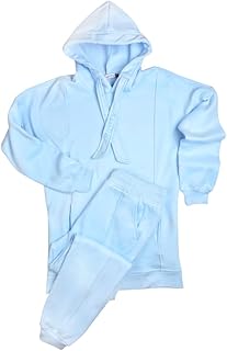 طقم بيجامة مكون من قطعتين (سويت شيرت بكم طويل وغطاء للرأس وبنطلون) للنساء من فلافي، WIN23-101