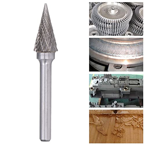 Fresa cónica puntiaguda de carburo 6mm para esmerilado miniatura 6