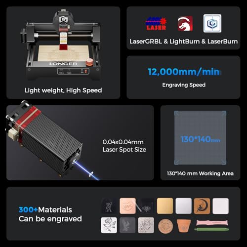 Image of Longer Ray5 Laser Engraver, 3500mW Lazer Engraving Machine, 141x130mm
