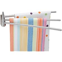 Better Houseware 2490 Wall-Mounted 3-Arm Stainless-Steel Towel Bar