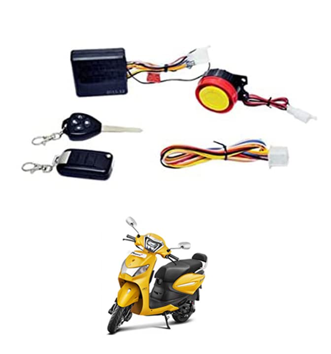 MATIESBike& Scooters) 12V One Way Security Alarm Kit for Hero-Pleasure-Xtec