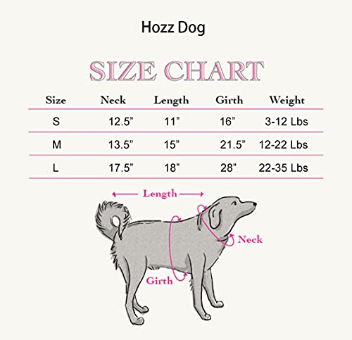 Hozz Dog Clothes Black Buffalo Plaid Trendy Dog Hoodie Sweatshirt Black L #TOP2