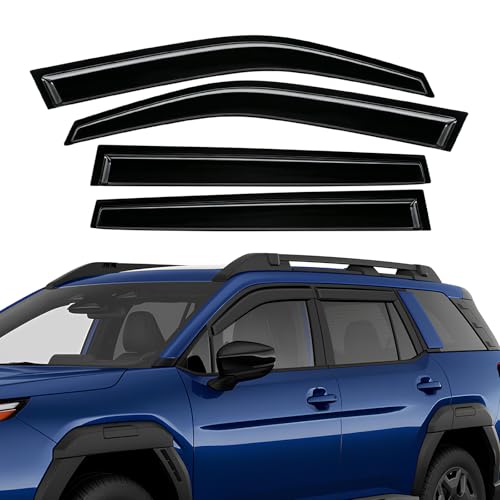 Front Door Glass Does Not Close Properly - 2008-2012 Subaru 6 Rain Guards Fit for Subaru Outback 2026, Tape-On Extra Durable Side Window Visor Deflectors Compatible with Subaru Outback 2026 Window Rain Guard Black 4 PCS