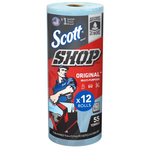 Image of Scott Shop Towels Original, 55 Towels /Roll, 12 Rolls /Case