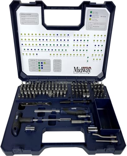 MidwayUSA 123-Piece Magnetic Screwdriver Set