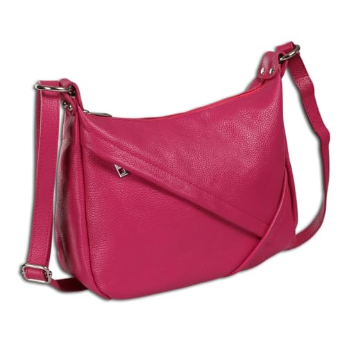 Sac à bandoulière rose fuchsia 35 x 22 cm grand compartiment M