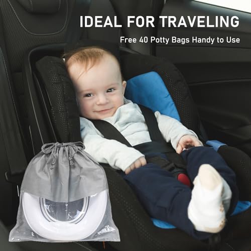 image for Beavtaens Portable Potty: Travel Potty with Leakproof Washable Liner 2