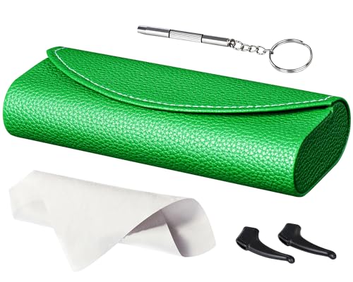 Image of RayLove Ultimate Glasses Case Kit, Hard Shell Sunglasses and Eyeglass Case with Cleaning Cloth, Screwdriver, Ear Hooks