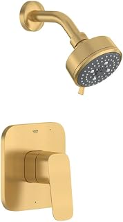 GROHE Cubeo Shower Trim, Pressure Balance Control, Brushed Gold