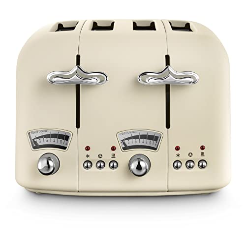 De'Longhi Argento Flora CT04.BG 4 Slice Toaster - Beige
