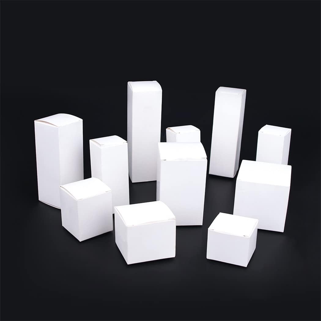 White Small Gift Box Packaging Box 350G Square Blank Cardboard Box Spot Cosmetics Box