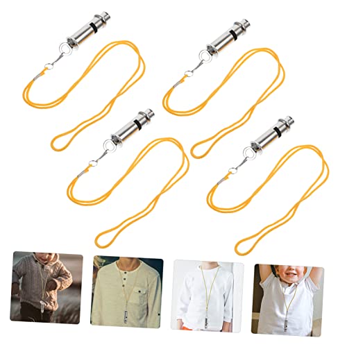 Kit de 4 silbatos metálicos SUPVOX para árbitro miniatura 6