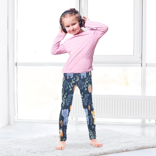 Toddler Girls Leggings Printed Yoga Pants Leggings Animals Giraffe Elephant for Kids4