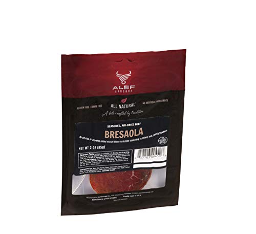 Uncured Bresaola seasoned Air Dry Beef (3 packages / 3 oz. each) NITRATE FREE, NITRITE FREE, MSG...