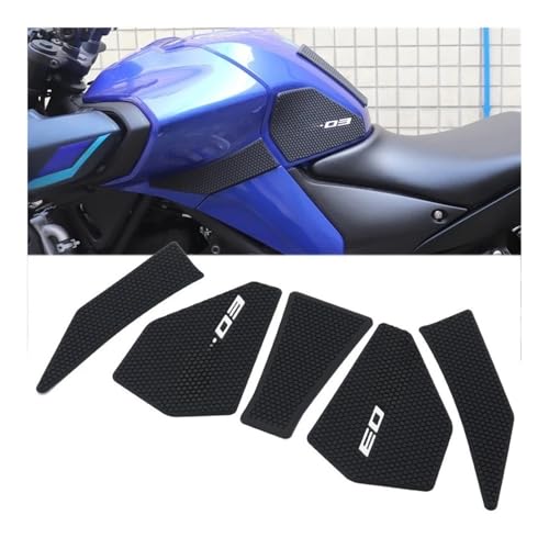 Pad réservoir MT 03 anti-dérapant et autocollant de protection pour moto Yamaha 2019-2023