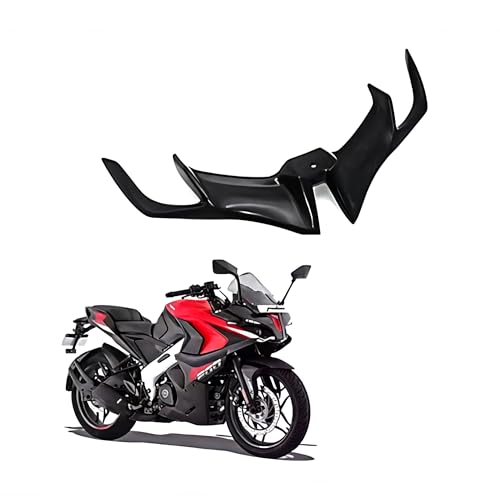 Image of Winglet 2.0 for Bajaj RS 200 | Black ABS Plastic Motorcycle Aerodynamic Accessory | Rear Side Winglet for Bike