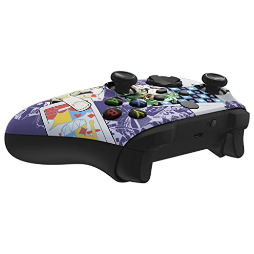 Image of inchJoker Cards inch UN-MODDED Custom Controller compatible with Xbox One S /X Unique Design (with 3.5 Jack)