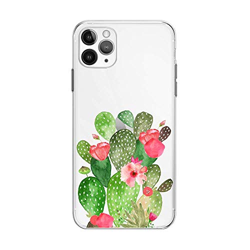 FancyCase Compatible with iPhone 12 Pro (6.1inch)-Flower Pattern Soft Silicone Protective Transparent iPhone 12 Pro Case (Cactus Cluster) FancyCase Compatible with iPhone 12 Pro (6.1inch)-Flower Pattern Soft Silicone Protective Transparent iPhone 12 Pro Case (Cactus Cluster)