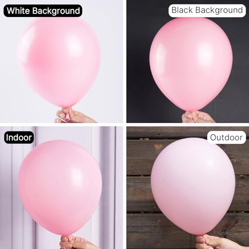 Image of PartyWoo Light Pink Balloons 51 pcs 12 Inch Pastel Baby Pale Pink Latex Balloons for Baby Shower Gender Reveal Valentine's Day Engagement Wedding Princess Birthday Party Decorations Pink-Q05