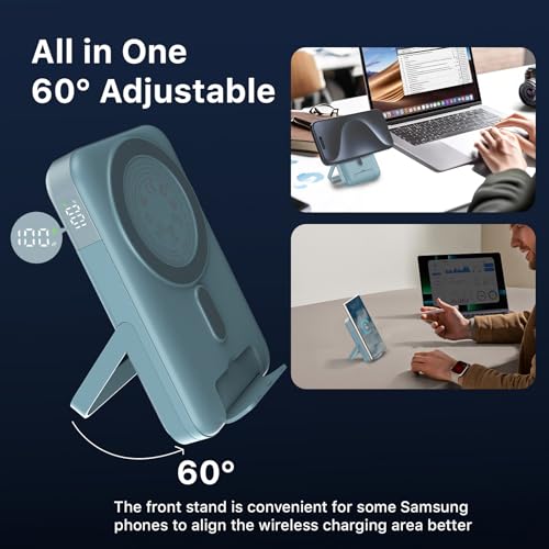 NOBIS Magnetic Power Bank 22.5W 10000mAh Portable Charger with Stand - image 4