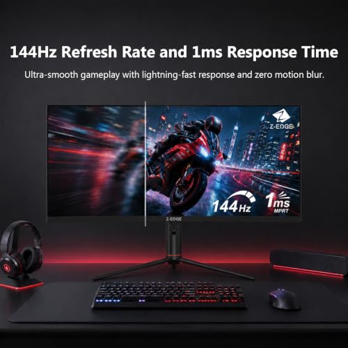 Image of Z-Edge 40 inch Ultrawide Gaming Monitor, WQHD 1440P 144Hz, IPS PC Screen