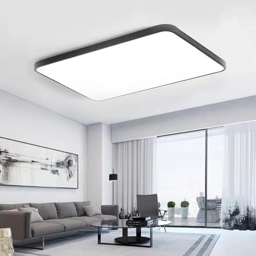 Plafonnier LED 78W carré blanc 65 cm à intensité variable - 6