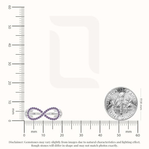 Natural Gemstone Infinity Promise Rings for Women in Silver/18K Yellow/Rose Gold Vermeil, Birthstone Jewelry Gifts for Her Birthday, Wedding Anniversary, Graduation, Christmas, Mothers Day, Valentines3