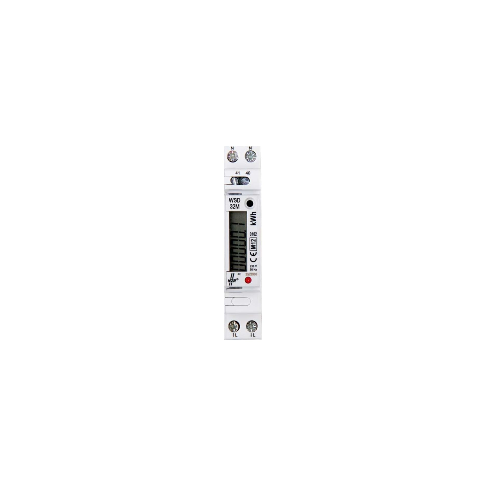 WS-Zähler, 1 x 230 V, 5(32) A, S0, MID NZR ECOCOUNT WSD 32