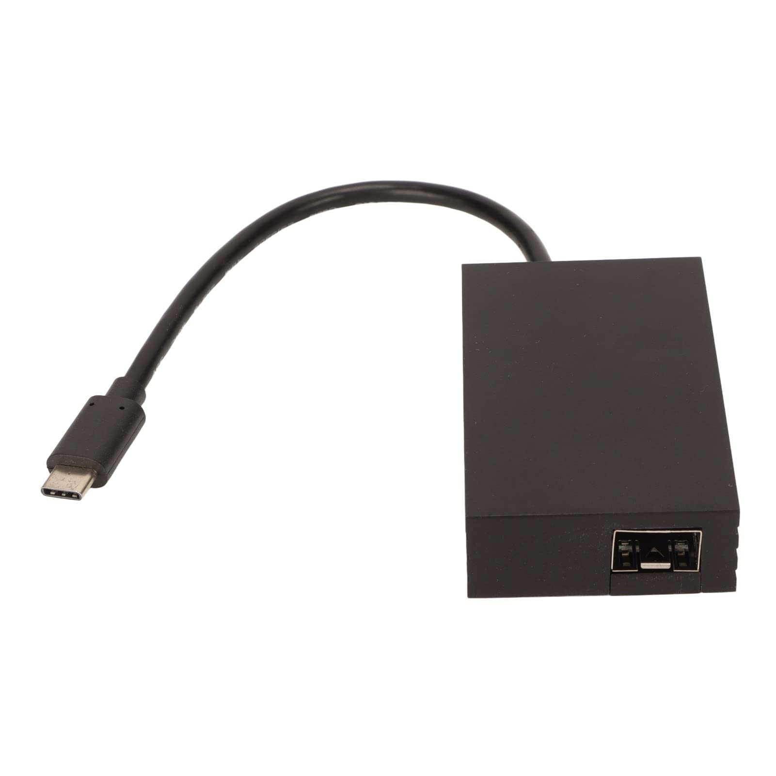 100M Ethernet Server Adapter with Saving Mode, Speed USB C Port, and Single Optical Port SFP Adapter for Desktop Computers
