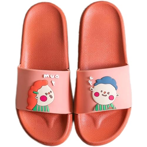 QWPYDXN Pantuflas de Ducha Linda Zapatilla de Ducha de Dibujos Animados, Pareja de Zapatillas de casa, Sandalia de baño de diseño Antideslizante para Mujer, Zapatilla de baño