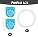 PEUTIER 4pcs Bottle Seal Ring & Replacement Stopper for Owala FreeSip 19oz 24oz 32oz 40oz, Silicone O Ring Water Bottle Lid Parts, Cap Mouth Plug Gasket Accessories, BPA-Free (Cyan)