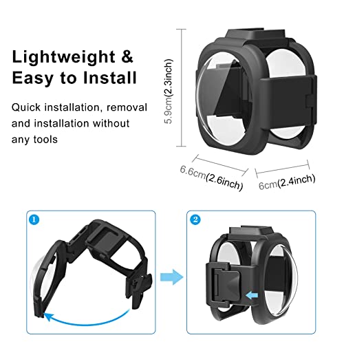 Protector de lente PULUZ PC para Insta360 ONE RS 1-Inch 360 Edition, resistente a rayaduras y al polvo, con alta transmisión de luz miniatura 5