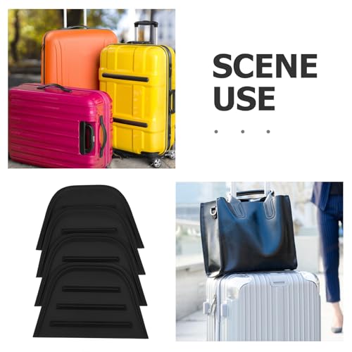 Image of 4 Pcs Luggage Corner Protectors PVC Anti-Collision Edge Guards for Suitcase Protection Flexible Installation Shock Absorbing Elegant Design
