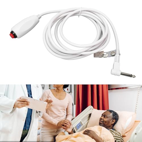 Tryckknappssnöre för Sjuksköterska 9,8 Fot Röd Klämma
